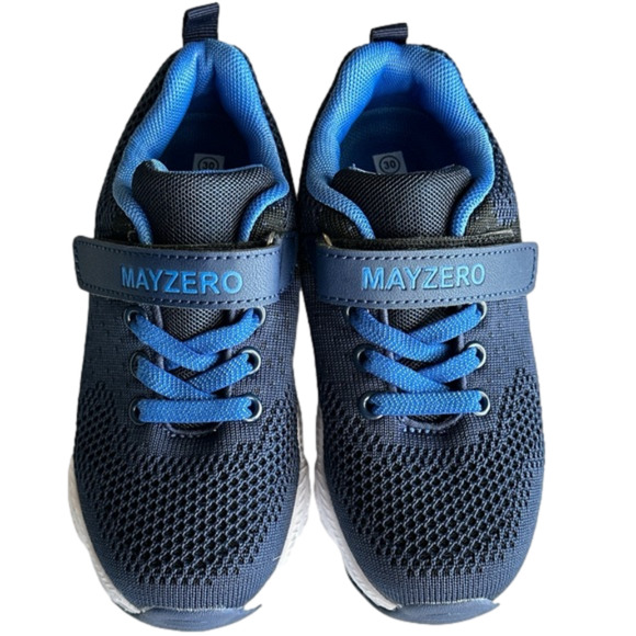 New Boy's Mayzero Blue Light Weight Running Sneaker Shoes size‎ 30 - Picture 3 of 6